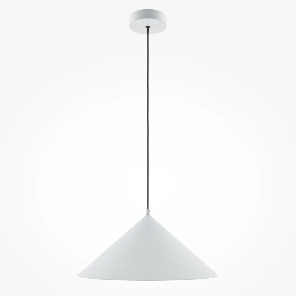 Hängelampe Metall rund Ø 35 cm H: max. 318 cm Weiß E27