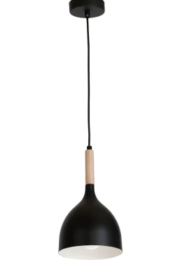 Hängelampe Metall Schirm Skandinavisch Schwarz E27