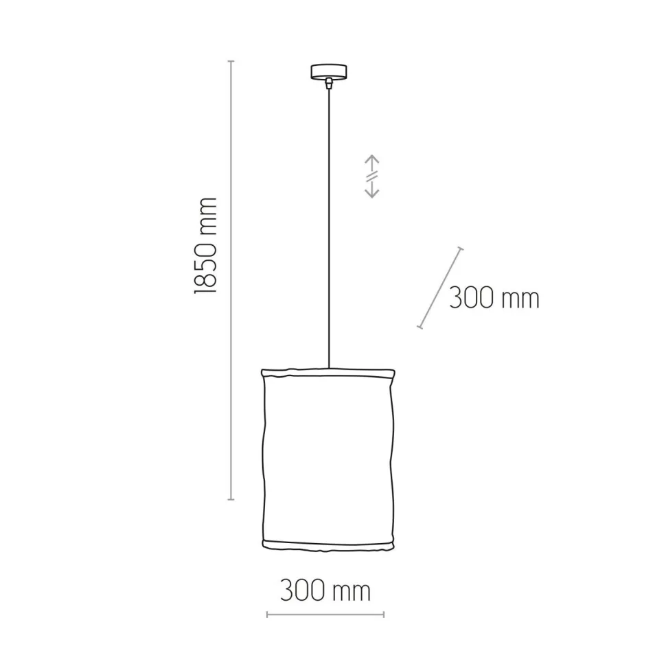 Hängelampe Modern Weiß Stoffschirm E27 blendarm