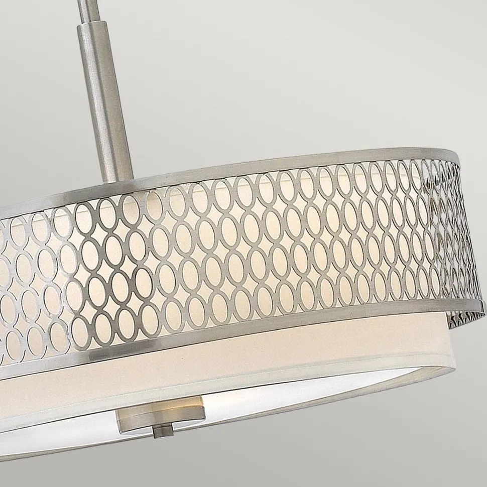 Hängelampe rund Ø 53,4 cm höhenverstellbar blendarm