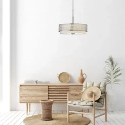 Hängelampe rund Ø 53,4 cm höhenverstellbar blendarm