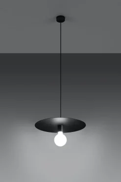 Hängelampe rund Schwarz Metall Ø 40 cm Modern E27