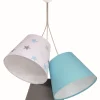 Hängelampe SAMY Weiß Türkis Grau Kinder Mädchen
