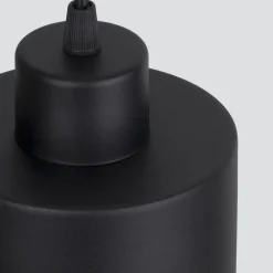 Hängelampe Schwarz Ø 12 cm klein Metall Retro E27