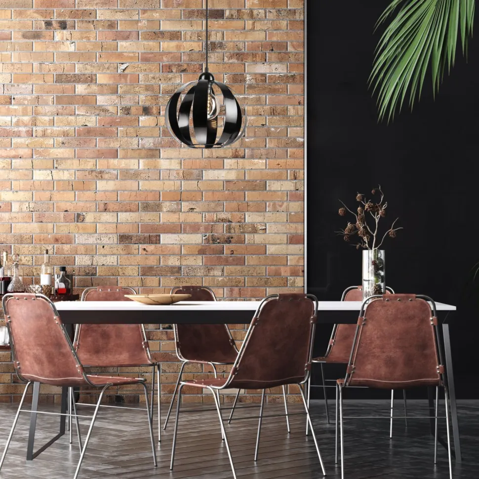 Hängelampe Schwarz E27 Ø 28 cm Metall Retro ORVAR