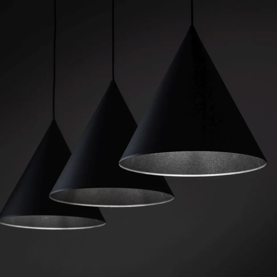 Hängelampe Schwarz 3-flammig Metall E27 höhenverstellbar