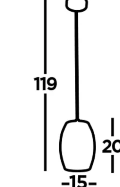 Hängelampe Schwarz Gold E27 Ø 15 cm schmal Metall
