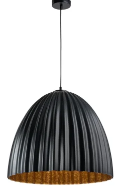 Hängelampe Schwarz Kupfer Loft Stil E27 Ø70 cm groß