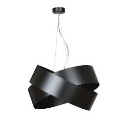 Hängelampe Schwarz Metall Design höhenverstellbar