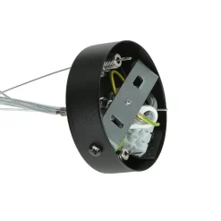 Hängelampe Schwarz Metall Design höhenverstellbar