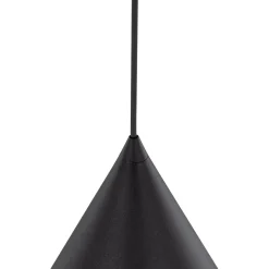 Hängelampe Schwarz Metall Ø 25 cm H: max. 160 cm E27