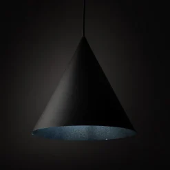 Hängelampe Schwarz Metall Ø 25 cm H: max. 160 cm E27