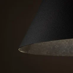 Hängelampe Schwarz Metall Ø 25 cm H: max. 160 cm E27