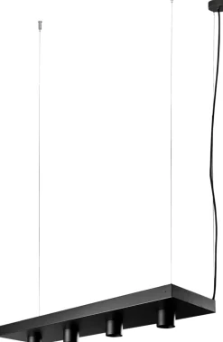 Hängelampe Schwarz Metall Plant