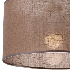 Hängelampe Stoff Ø 35 cm verstellbar wohnlich Modern E27 Braun