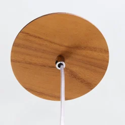 Hängelampe Teakholzfurnier B: 34,5 cm E27 modernes Design