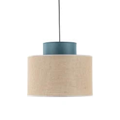 Hängelampe verstellbar Jute Stoff E27 rund Ø 38 cm BRADY