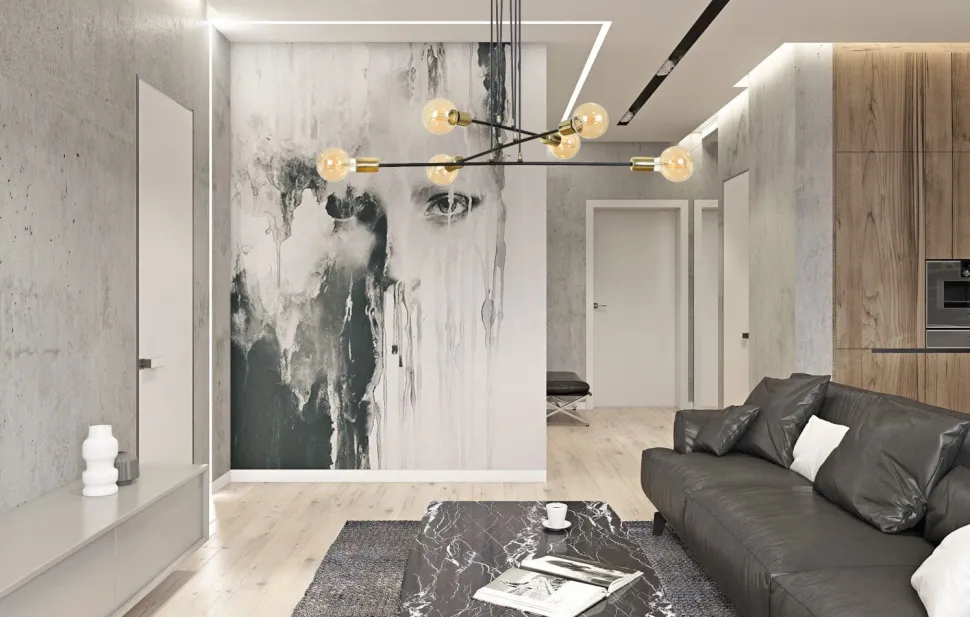 Hängelampe verstellbar Schwarz Retro 6x E27 Metall