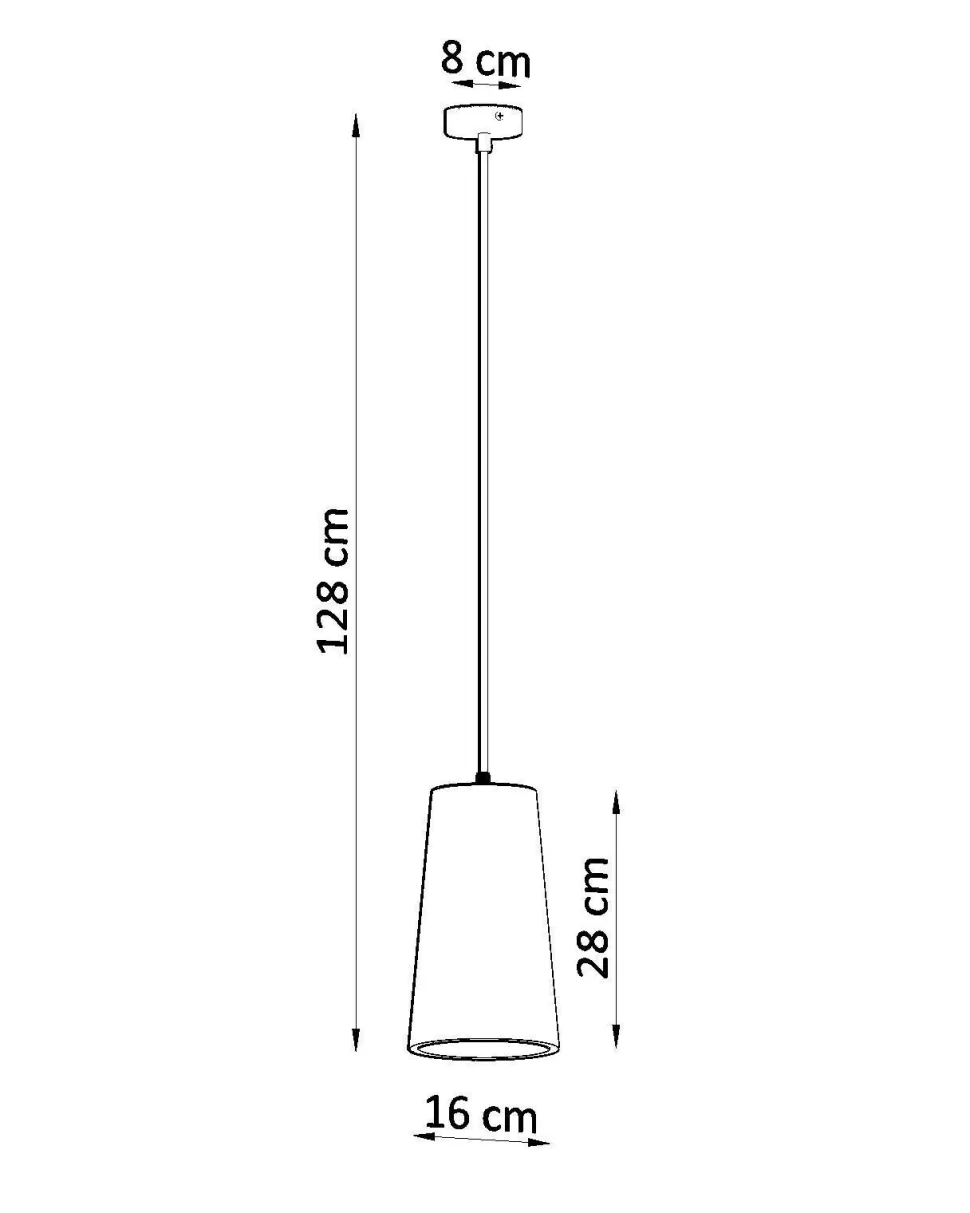 Hängelampe Weiß Ø 16 cm Keramik bemalbar E27 TUPA