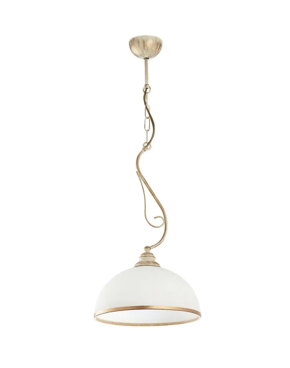 Hängelampe Weiß Glas Ø30cm Esstisch Wohnzimmer