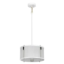 Hängelampe Weiß Klar Ø30 m rund Esstisch CARILA