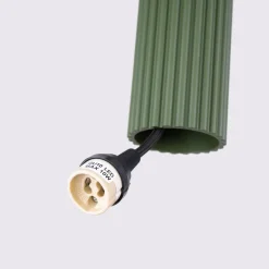 Hängeleuchte 30 cm breit 2-flammig GU10 Grün Modern aus Alu