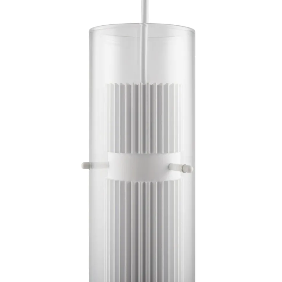 Hängeleuchte Aluminium Glas GU10 D: 8 cm H: max. 170 cm