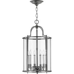 Hängeleuchte AVELINE verstellbar in Zinn Esszimmer