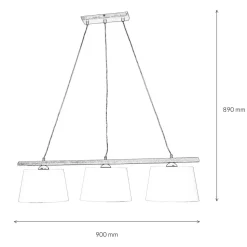 Hängeleuchte Beleuchtung Holz Rustikal Esstisch