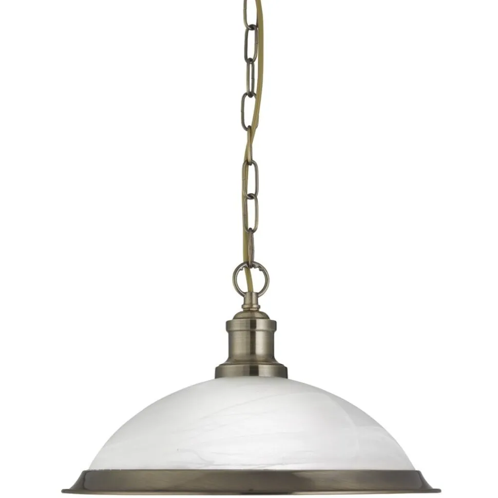 Hängeleuchte BISTRO in Messing Antik