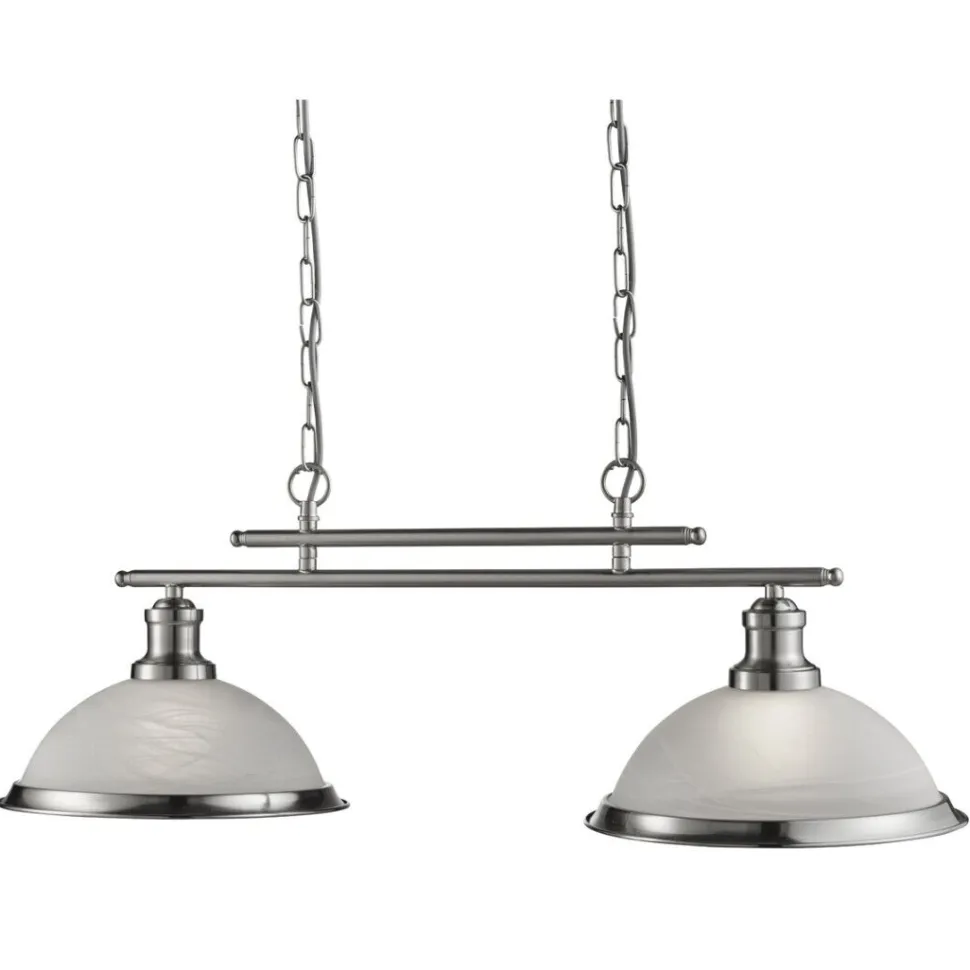 Hängeleuchte BISTRO in Silber 76cm