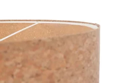 Hängeleuchte E27 Ø 40 cm Natur Weiß Kork Esszimmer