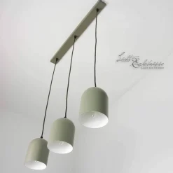 Hängeleuchte Esstisch 3-flammig Grau E27 verstellbar