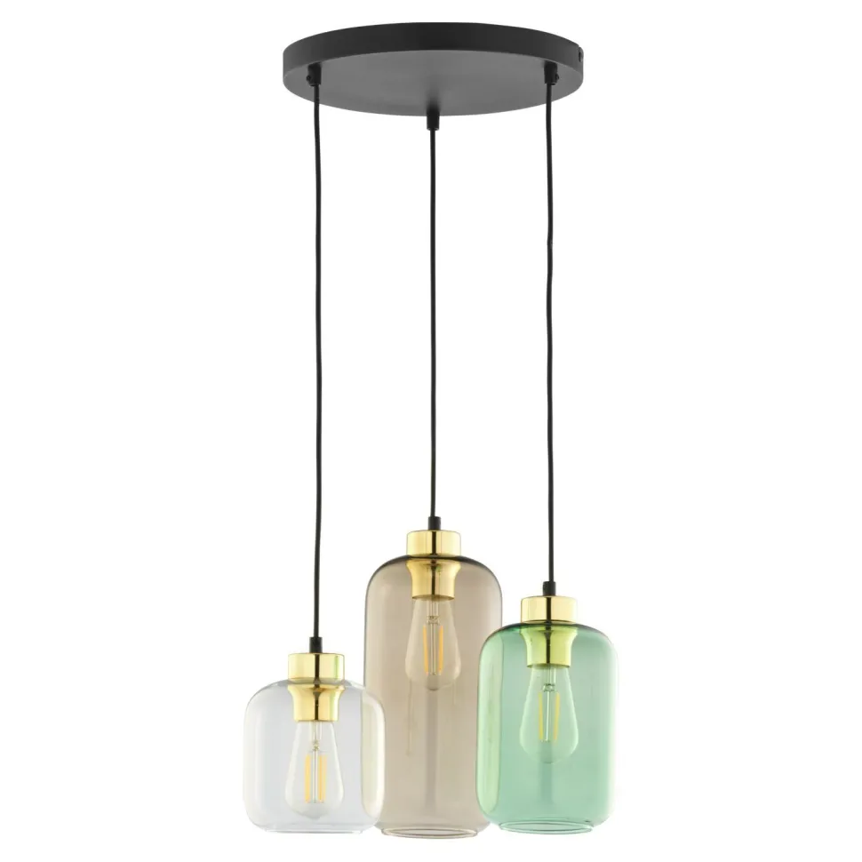 Hängeleuchte Esstisch Glas 3-flammig E27 elegant