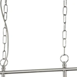 Hängeleuchte 3-flammig Chrom Klar E27 Vintage Design