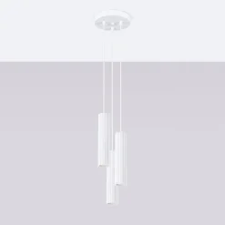 Hängeleuchte 3-flammig GU10 Modern B: 19,5 cm Weiß BERTA