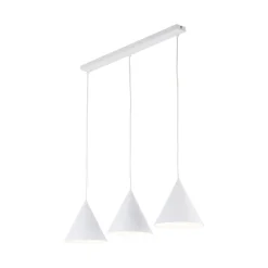 Hängeleuchte 3-flammig Metall L: 75 cm Weiß E27 CODY