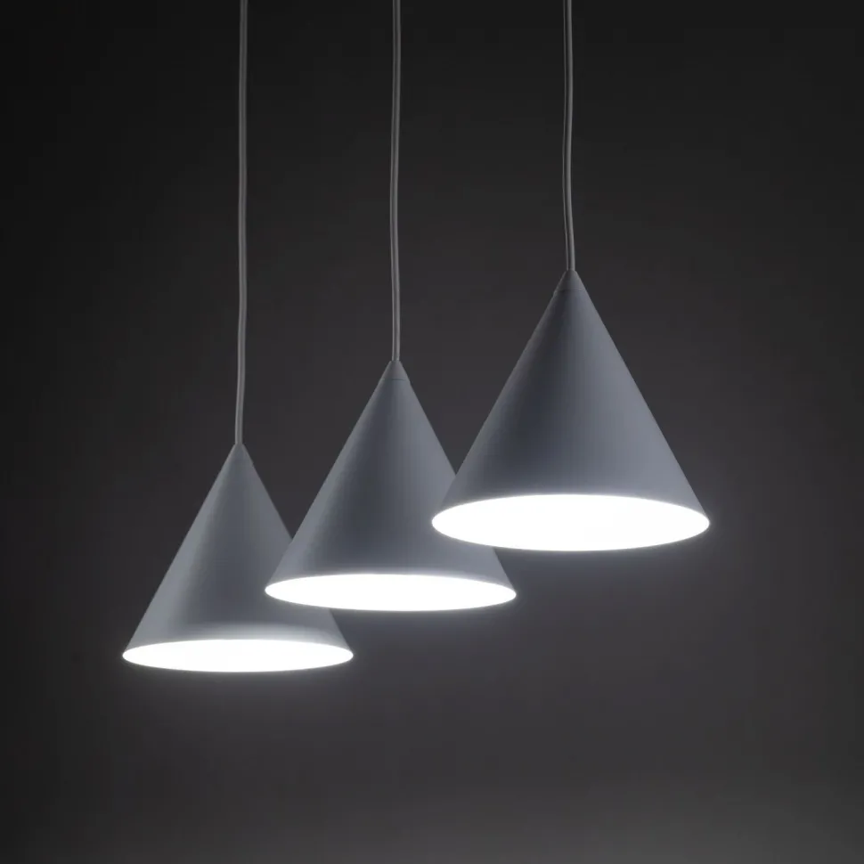 Hängeleuchte 3-flammig Metall L: 75 cm Weiß E27 CODY