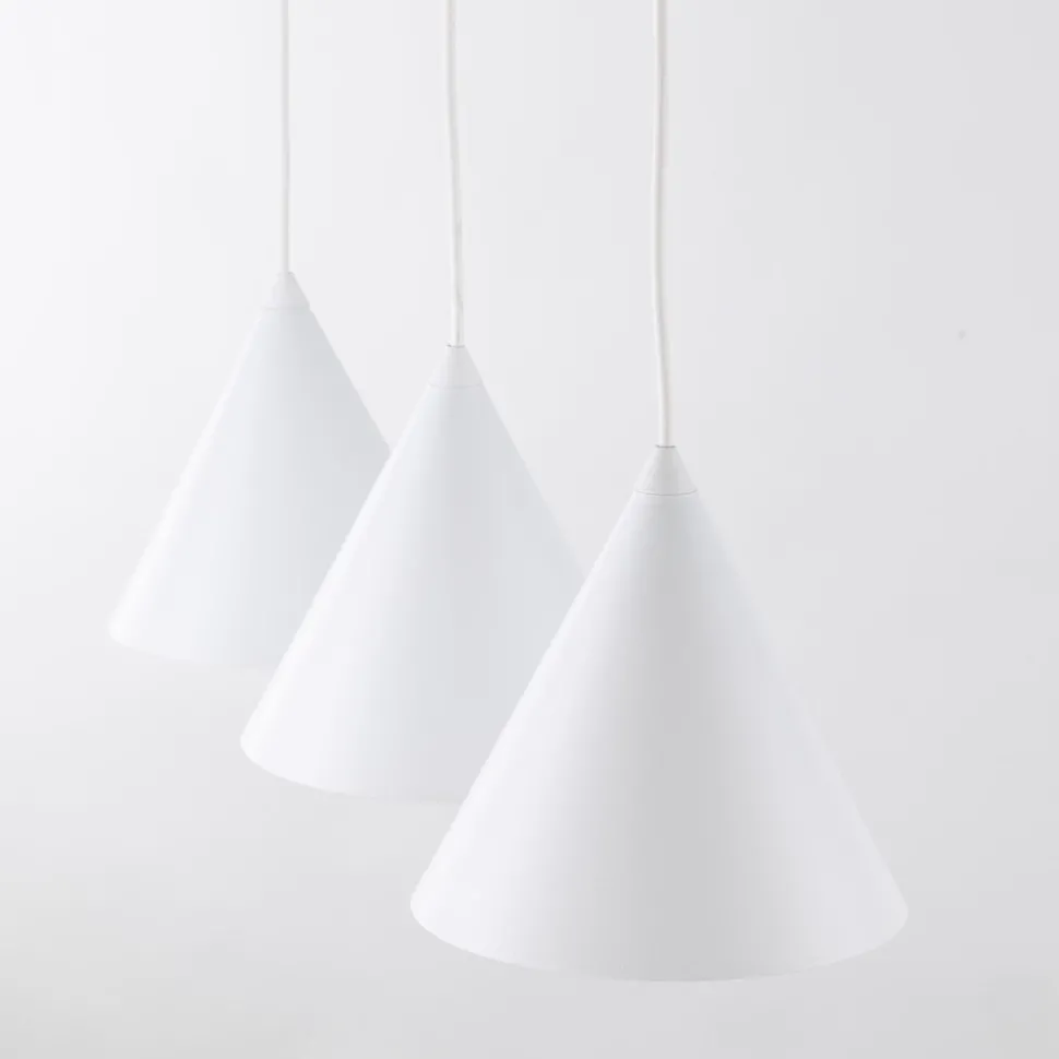 Hängeleuchte 3-flammig Metall L: 75 cm Weiß E27 CODY