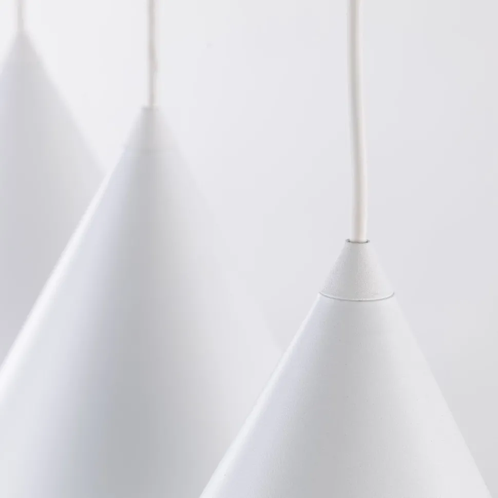 Hängeleuchte 3-flammig Metall L: 75 cm Weiß E27 CODY