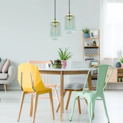 Hängeleuchte Glas Grün Ø 14 cm E27 elegant