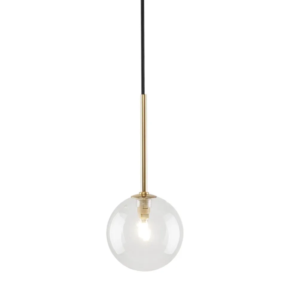 Hängeleuchte Glas Kugel Ø 12 cm schmal höhenverstellbar