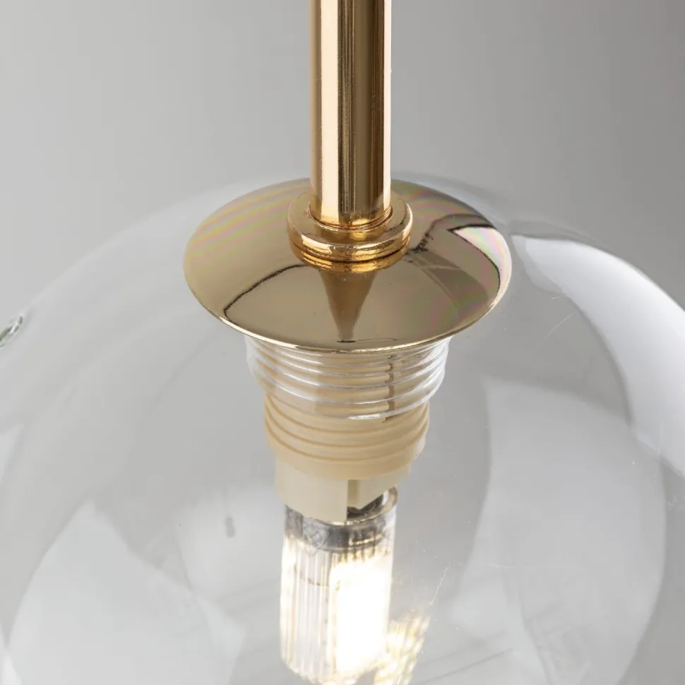 Hängeleuchte Glas Kugel Ø 12 cm schmal höhenverstellbar