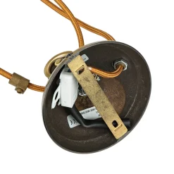 Hängeleuchte Glas Messing massiv verstellbar E27