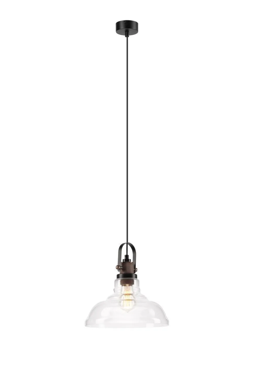 Hängeleuchte Glas Metall E27 Industrie Vintage Esstisch