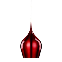 Hängeleuchte glänzend rot