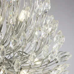 Hängeleuchte groß Ø 51 cm H: max. 286 cm verstellbar Kristall