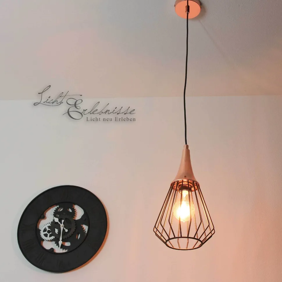 Hängeleuchte in Kupfer