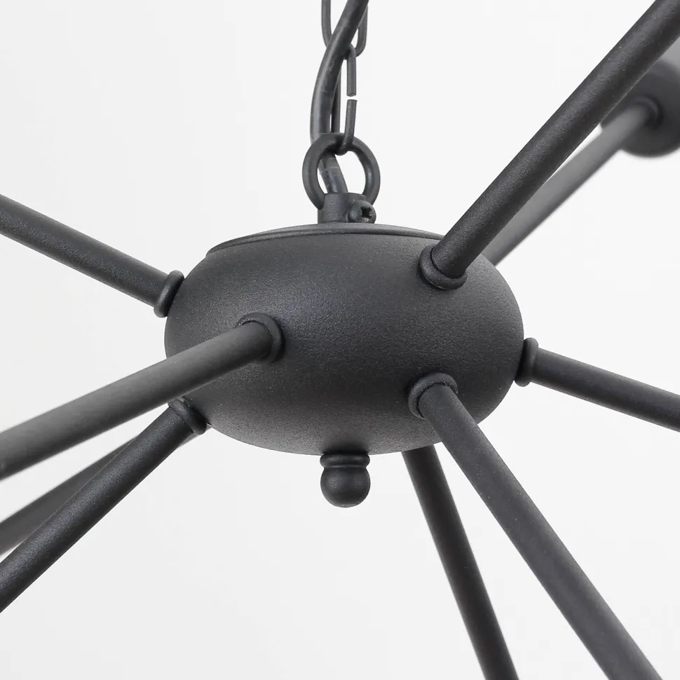 Hängeleuchte in Schwarz Ø77cm 9-flmg