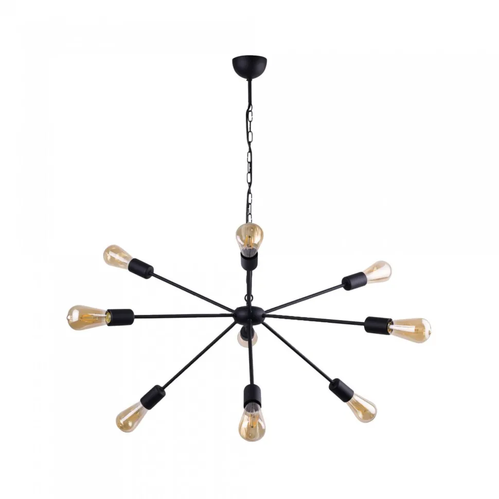 Hängeleuchte in Schwarz Ø77cm 9-flmg